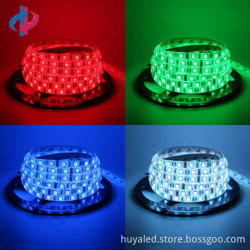 5050 Flexible Light Kit - IP65 Rated 44-Key Remote Control 5M 300LED 12V RGB LED Strip with Power Adapter